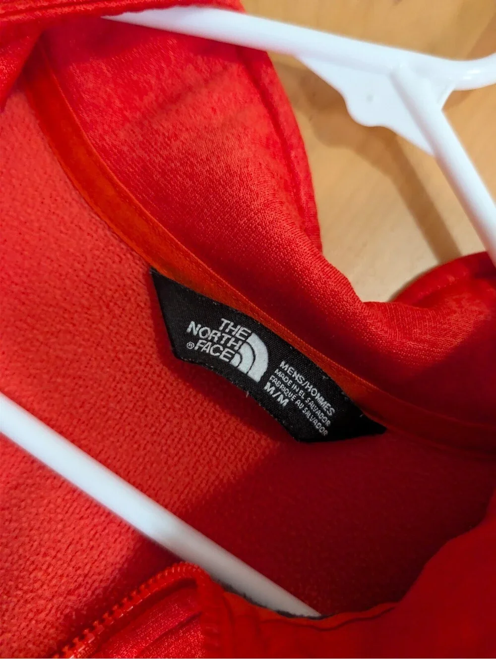 The North Face Men's Medium Red Half-Zip Pullover Fleece Jacket